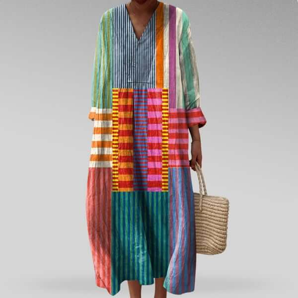 Azura | Elegant geometric dress - Novaesta