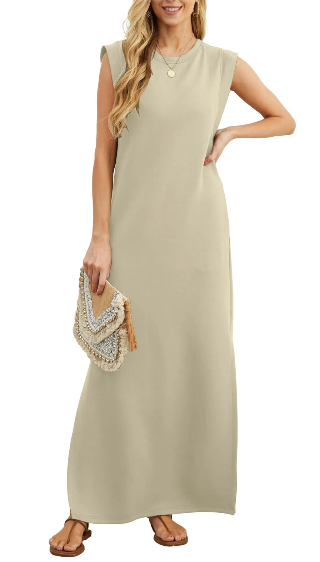 Maelis | Casual Split Maxi Dress - Novaesta