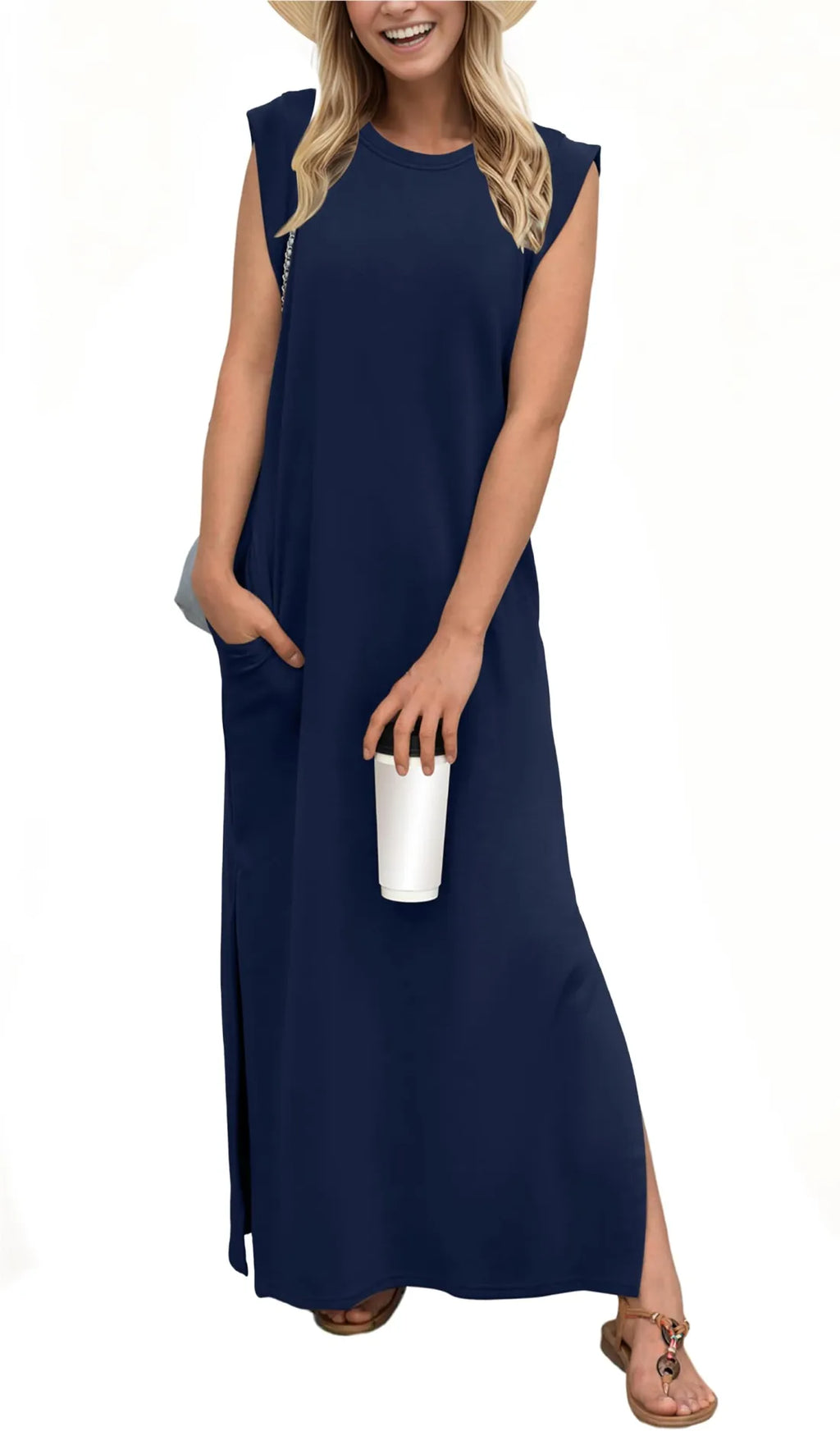Maelis | Casual Split Maxi Dress - Novaesta