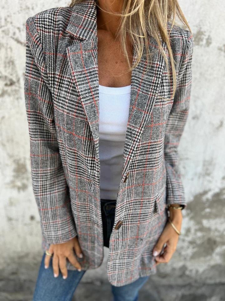 Lynette | Classic Checked Blazer