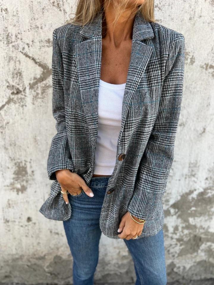 Lynette | Classic Checked Blazer