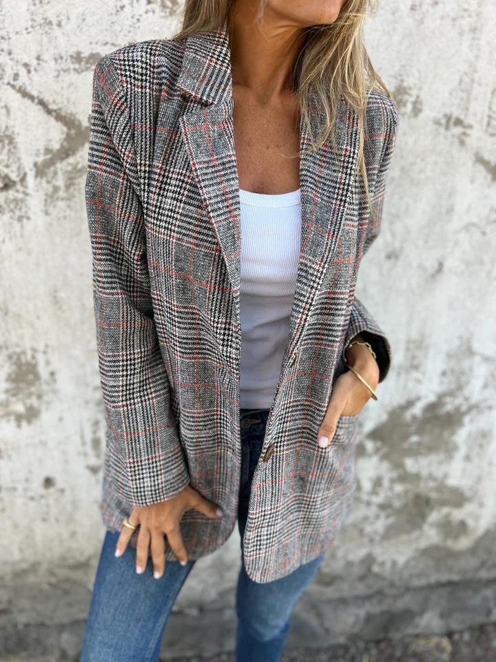 Lynette | Classic Checked Blazer
