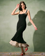 Naomi | Fitted Maxi Dress with Sweetheart Neckline